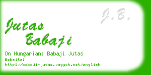 jutas babaji business card